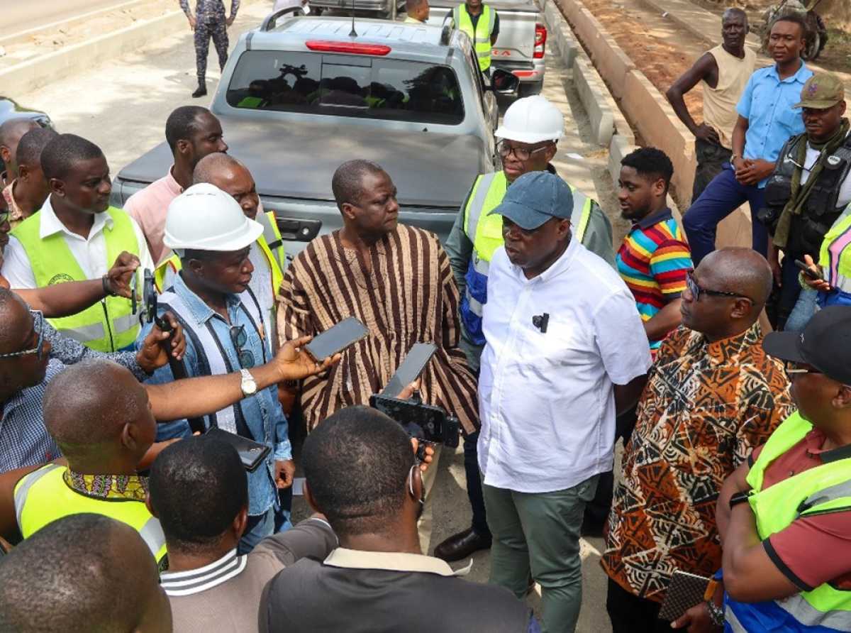Roads Minister inspects Accra projects, directs integration of electronic toll systems